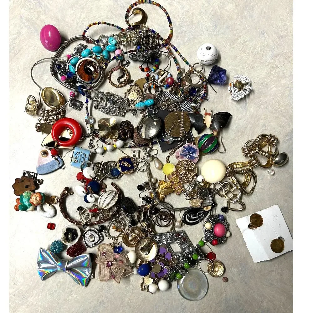Assorted Broken Jewelry for Crafting and‎ Repair Over 3 Lbs.